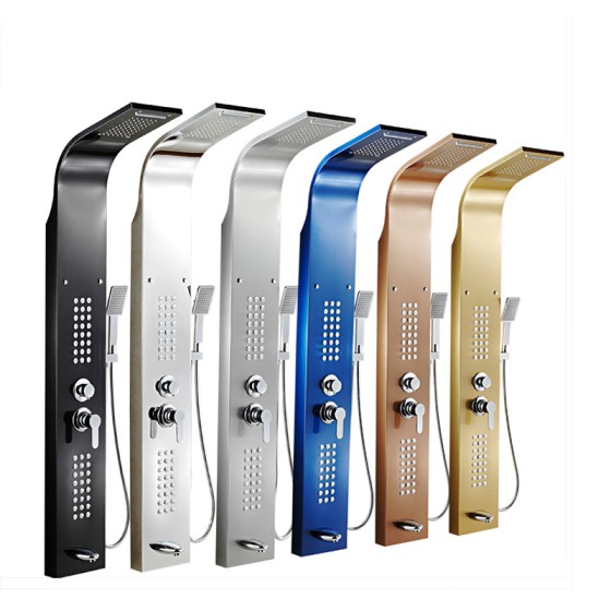 21195 chrome,anti rust ,black and gold power shower ,stock